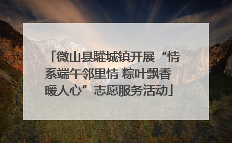 微山县驩城镇开展“情系端午邻里情 粽叶飘香暖人心”志愿服务活动