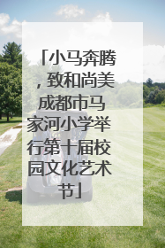 小马奔腾，致和尚美 成都市马家河小学举行第十届校园文化艺术节