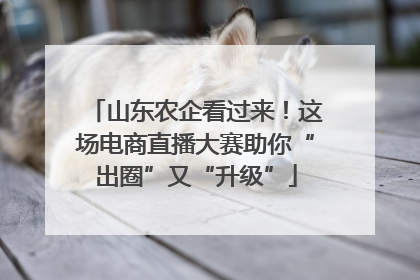 山东农企看过来！这场电商直播大赛助你“出圈”又“升级”