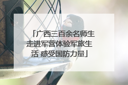 广西三百余名师生走进军营体验军旅生活 感受国防力量
