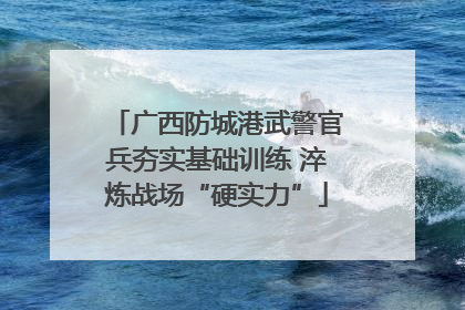广西防城港武警官兵夯实基础训练 淬炼战场“硬实力”