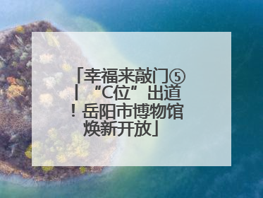 幸福来敲门⑤丨“C位”出道！岳阳市博物馆焕新开放