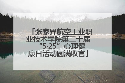 张家界航空工业职业技术学院第二十届“5·25”心理健康日活动圆满收官