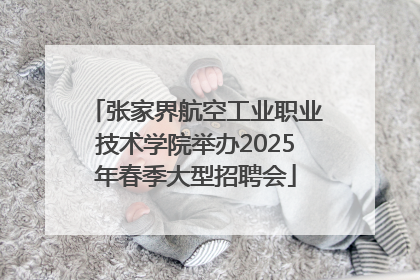 张家界航空工业职业技术学院举办2025年春季大型招聘会