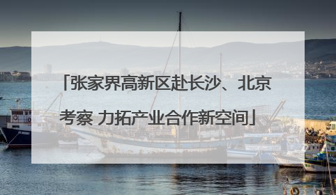 张家界高新区赴长沙、北京考察 力拓产业合作新空间