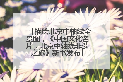 描绘北京中轴线全景图，《中国文化名片：北京中轴线非遗之旅》新书发布