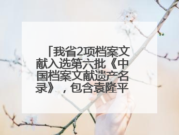 我省2项档案文献入选第六批《中国档案文献遗产名录》，包含袁隆平论文手稿