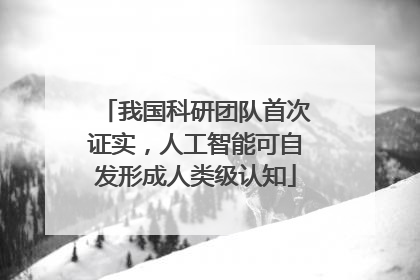 我国科研团队首次证实，人工智能可自发形成人类级认知