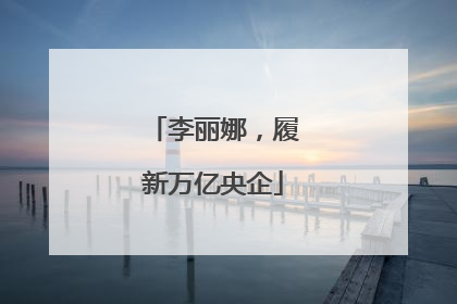 李丽娜，履新万亿央企
