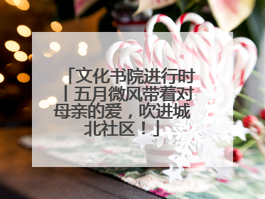 文化书院进行时丨五月微风带着对母亲的爱，吹进城北社区！