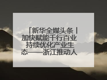 新华全媒头条丨加快赋能千行百业 持续优化产业生态——浙江推动人工智能健康有序发展观察
