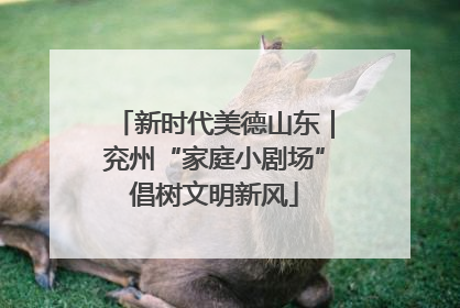 新时代美德山东｜兖州“家庭小剧场”倡树文明新风