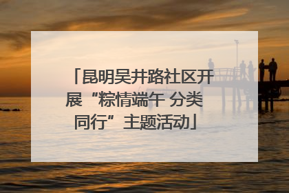 昆明吴井路社区开展“粽情端午 分类同行”主题活动