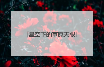 星空下的草原天眼