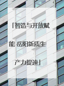 智造与开放赋能 岳阳新质生产力提速