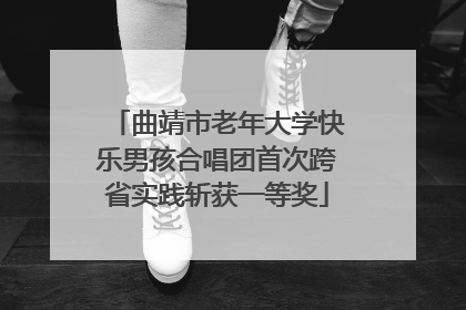 曲靖市老年大学快乐男孩合唱团首次跨省实践斩获一等奖