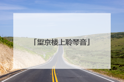 望京楼上聆琴音