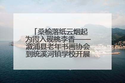 桑榆落纸云烟起 为霞入砚桃李香——溆浦县老年书画协会到统溪河镇学校开展书画进校园活动