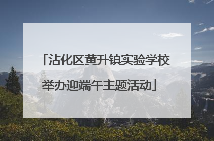 沾化区黄升镇实验学校举办迎端午主题活动