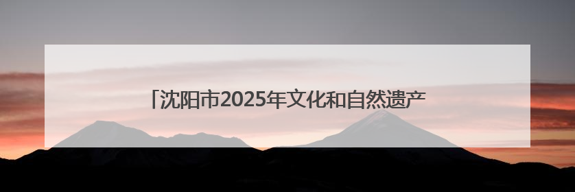 沈阳市2025年文化和自然遗产日主题活动暨公众考古活动季启幕