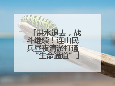 洪水退去，战斗继续！连山民兵昼夜清淤打通“生命通道”