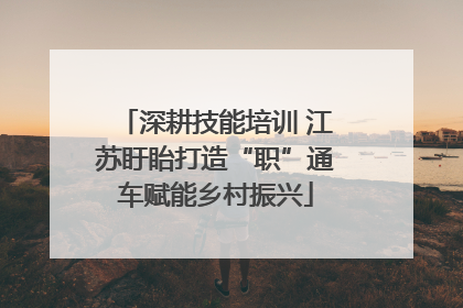 深耕技能培训 江苏盱眙打造“职”通车赋能乡村振兴