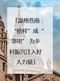 温州苍南：“榜样”成“邻里” 为乡村振兴注入好人力量