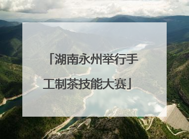 湖南永州举行手工制茶技能大赛