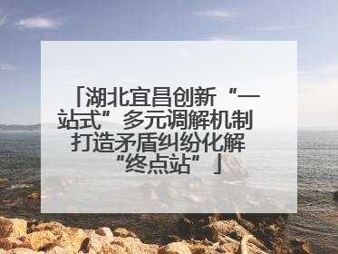 湖北宜昌创新“一站式”多元调解机制 打造矛盾纠纷化解“终点站”