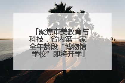 聚焦审美教育与科技，省内第一家全年龄段“博物馆学校”即将开学