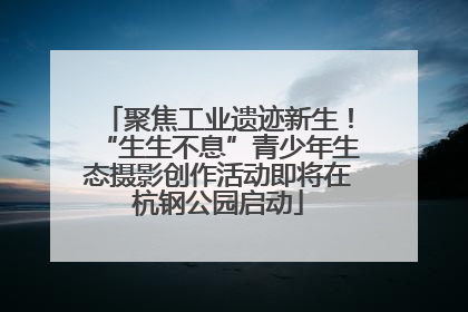 聚焦工业遗迹新生！“生生不息”青少年生态摄影创作活动即将在杭钢公园启动
