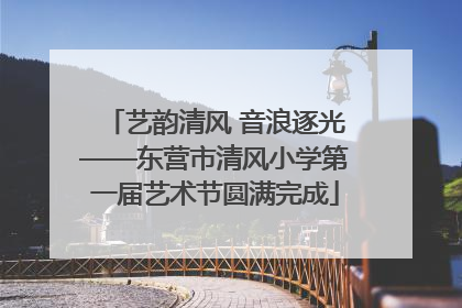 艺韵清风 音浪逐光——东营市清风小学第一届艺术节圆满完成