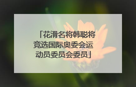 花滑名将韩聪将竞选国际奥委会运动员委员会委员