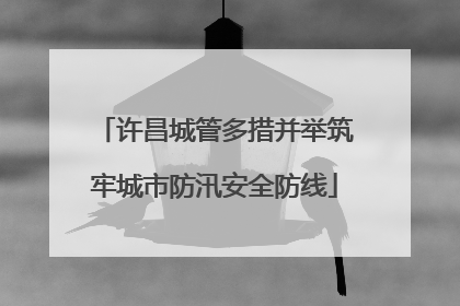 许昌城管多措并举筑牢城市防汛安全防线