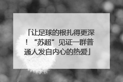 让足球的根扎得更深！“苏超”见证一群普通人发自内心的热爱