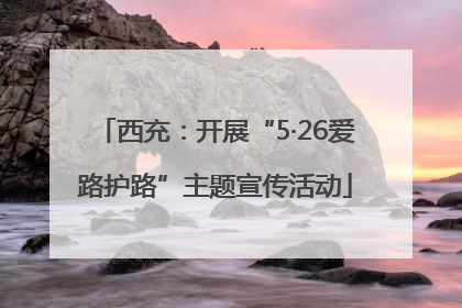 西充：开展“5·26爱路护路”主题宣传活动