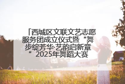 西城区文联文艺志愿服务团成立仪式暨“舞步绽芳华·艺韵启新章”2025年舞蹈大赛展演圆满举办