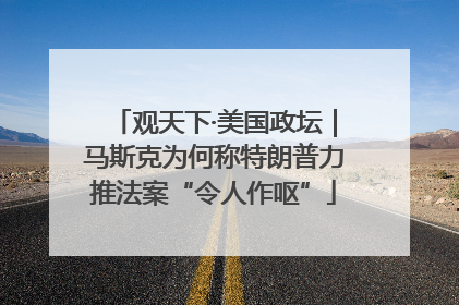观天下·美国政坛｜马斯克为何称特朗普力推法案“令人作呕”
