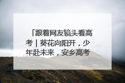 跟着网友镜头看高考｜葵花向阳开，少年赴未来，安乡高考首日的希望图景