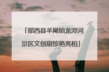 郧西县羊尾镇龙潭河景区文创扇惊艳亮相