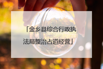 金乡县综合行政执法局整治占道经营