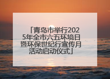 青岛市举行2025年全市六五环境日暨环保世纪行宣传月活动启动仪式