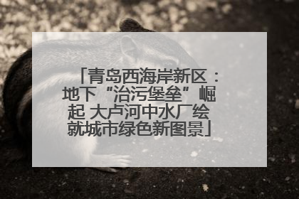 青岛西海岸新区：地下“治污堡垒”崛起 大卢河中水厂绘就城市绿色新图景