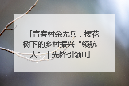 青春村余先兵：樱花树下的乡村振兴“领航人”｜先锋引领⑪