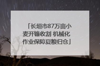 长垣市87万亩小麦开镰收割 机械化作业保障夏粮归仓
