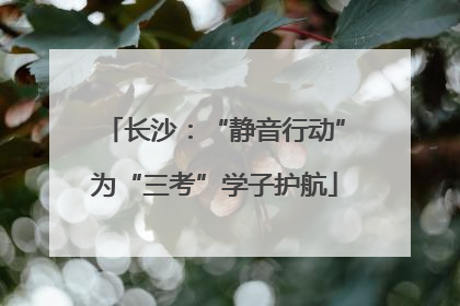长沙：“静音行动”为“三考”学子护航
