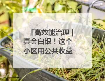 高效能治理｜真金白银！这个小区用公共收益给业主发红包
