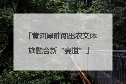 黄河岸畔闯出农文体旅融合新“赛道”