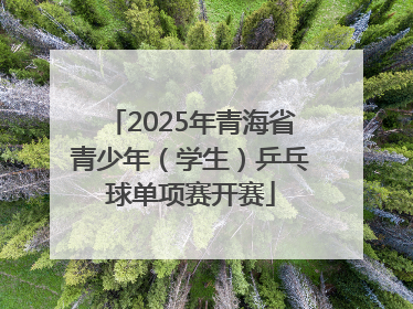 2025年青海省青少年（学生）乒乓球单项赛开赛