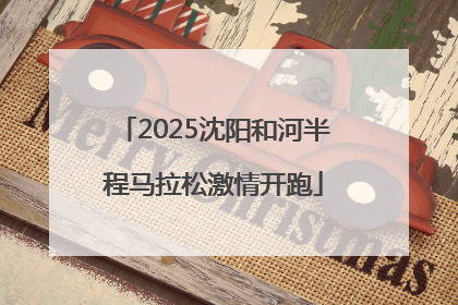 2025沈阳和河半程马拉松激情开跑